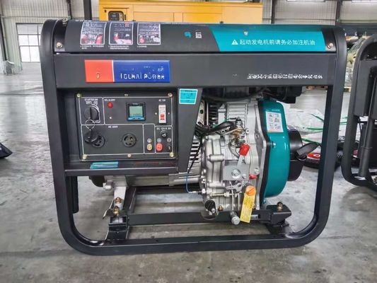 10KVA ディーゼル発電機セット 100% フル カッパー 変電器と 24V DC 電動 スタート