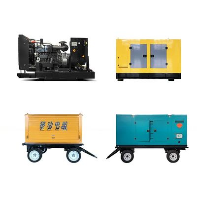 オープン 25kva 40kva 100kva 125kva 250kva 300kva パワー 低回転/分 電動 60KVA ディーゼル発電機